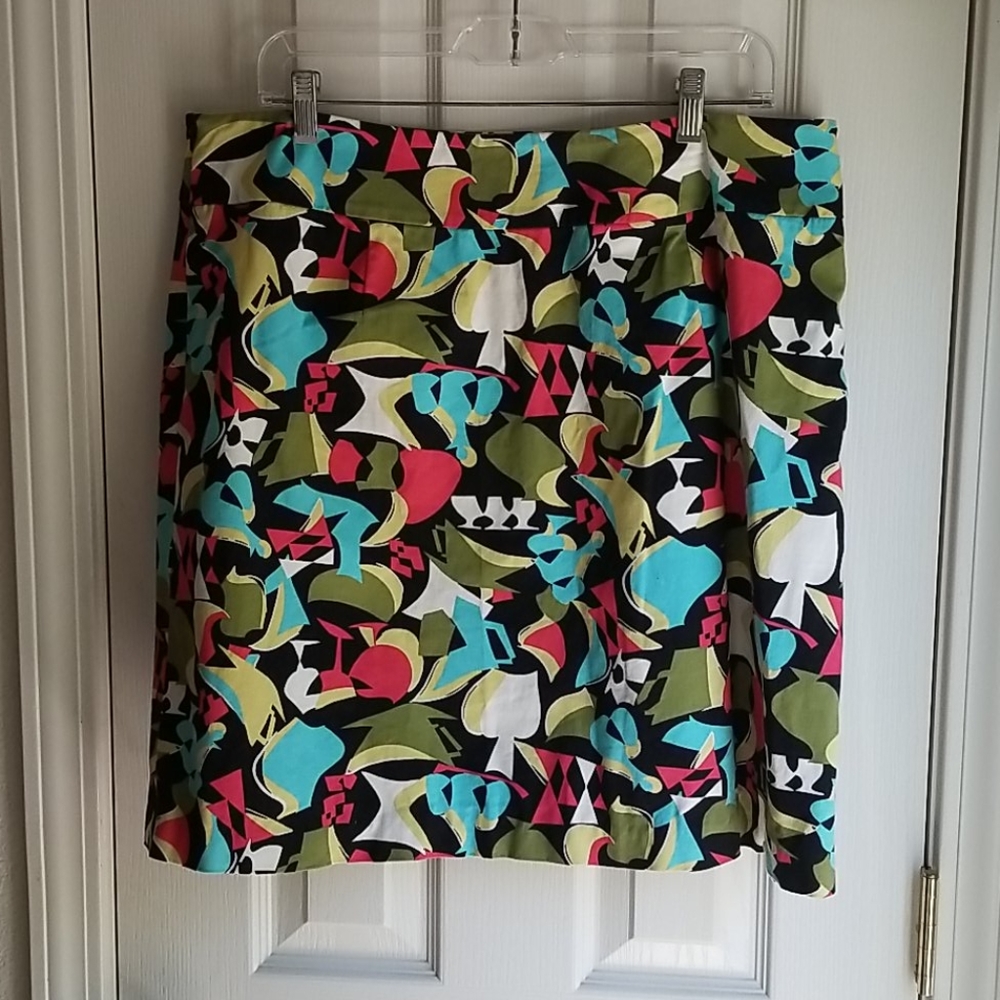 *NWOT TALBOTS PRINT SKIRT SZ 18